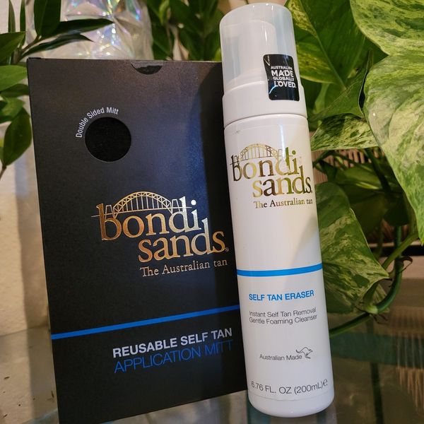 Bondi Sands Self Tan Eraser Tanning Remover Cleansing Foam Application Mitt Set