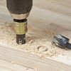 Trend Snappy 4-Piece Countersink & Plug Cutter Set, 1/4 Inch Hex Shank, Quick Release System, SNAP/PC/A