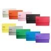 Pack of 10 Assorted Coloured Card Premium Foolscap Document Wallets