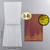 3D Embossing Folder for Card Making, Snowy Christmas Tree Clear Texture Fades