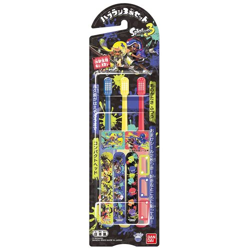 Set of 3 Toothbrush Splatoon 3