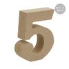 Wooden Object Cut Letters 5 Numbers M Size Approximately 9cm