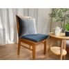 Gold Cushion Cover Solid Color (Semura Mid Blue, 45x45cm)