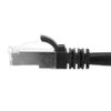 NavePoint Ethernet Patch Cable CAT6A, S/FTP, 26AWG, 3 Ft, 5 Pack, Black