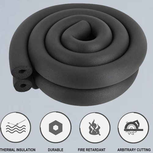 Pipe Insulation,Foam tubing 3/4inch (3/4" ID , 6FT)for Pipeline,Guitar Rack , Utensils,and Roof Rack, etc (3/4x1-31/64)