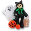 Belly Bear Cat Handmade Polymer Clay Personalized Halloween Ornament