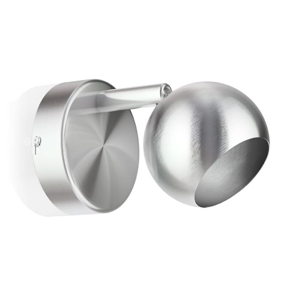 ledscom.de Tauri Ceiling Light / Wall Light Matt Stainless Steel 1x GU10 Max. 25 W