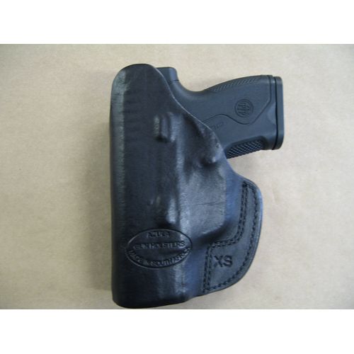 Beretta Nano 9mm IWB Leather in The Waistband Concealed Carry Holster CCW Black RH