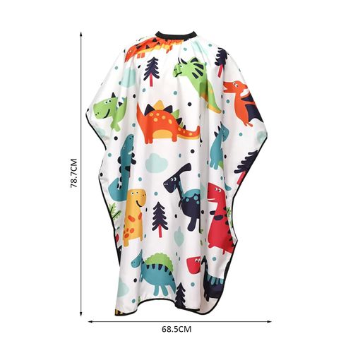 1 mantello da parrucchiere per bambini, accessori da parrucchiere, piccolo mantello regolabile a dinosauro, dinosauro, adatto per ragazzi e ragazze., multicolore, 78.7*68.5cm