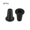 sourcing map 20pcs Tactile Push Button Switch Caps 3.5mm Hole Dia for 6x6mm Micro Tactile Switch Black