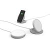 Crest Tylt Convertible Pad+Stand Fastest Wireless Charger White