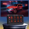   MICTUNING P1s RGB 8 Gang Switch Panel, Toggle Momentary Strobe Pulsed Switch 