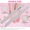Nail Files and Buffer, TsMADDTs Professional Manicure Tools Kit Rectangular Art Care Buffer Block Tools 100/180 Grit 12Pcs/Pa(White)
