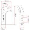 Zeta Racing U-Clamp Kit Pro Armor Silver ZE71-1618 (Side Mount)