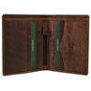 Visconti Mens Compact Leather Shirt Wallet Hunter Range (Oiled Tan)