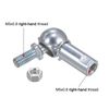 sourcing map 2pcs CS8 M5 Angle Ball Joint, M5x0.8 Right Hand Thread, A3-Steel Self-lubricating Ball Socket End Fitting