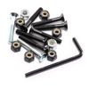 Venom 1.5" - Allen Key Directional Skateboard/Longboard/Cruiser Deck Bolts/Screws/Hardware - Black/Silver