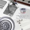 Thrifco 4400412 2-1/2� Standard Junior Duo Bar/Prep Sink Strainer