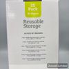 25 Pack- 50 Piece Meal Prep Containers Food Storage Disposable Plastic Lunch Box