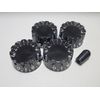 Japanese Speed Knob Custom Embossed Letter Switch Knob Set Black Millimeter