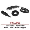 Metro 4-Piece Wine Tool Set, Black