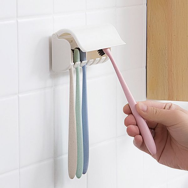 Mutagong Easy Installation 6-hole Toothbrush Holder