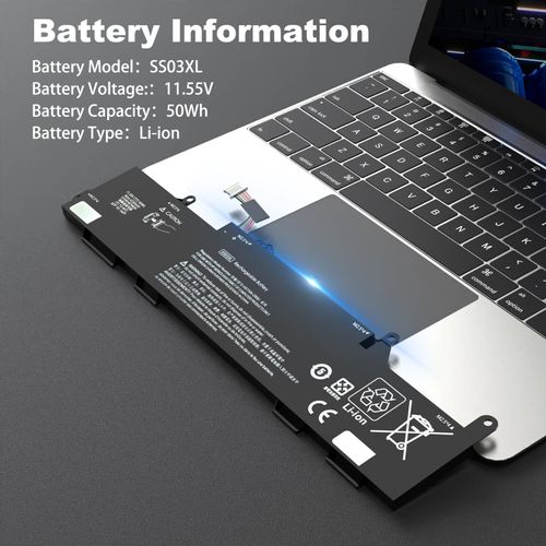 SS03XL Laptop Battery Replacement for HP Elite Book 735 745 830 840 730 740 846 836 Z Book 14U G5 G6 MT44 MT45 Series 933321-855 932823-421 933321-852 HSN-113C-4 HSTNN-LB8G HSTNN-IB8C SS03050XL 50Wh