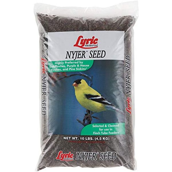 Lyric Nyjer Seed Wild Bird Seed Finch Food Bird Seed, 10 lb. Bag