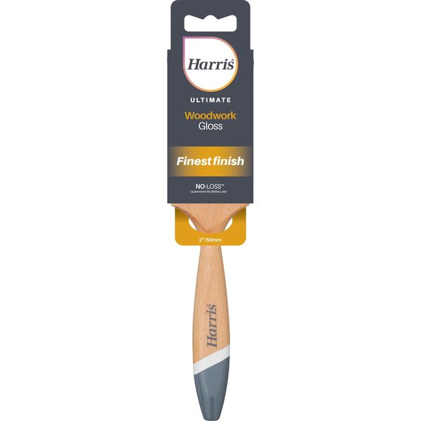 Harris Ultimate Woodworks Gloss Triangular No Loss Paint Brush, 2in
