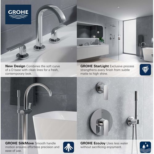 Grohe 29 299 Defined Single Handle 2 Function Diverter Valve Trim - Less Rough In - Starlight Chrome