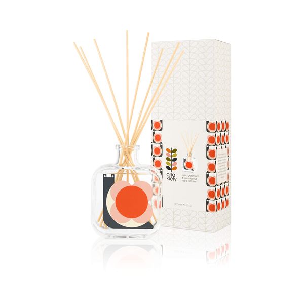 Orla Kiely Snail- Rose, Geranium & Eucalyptus Scented Diffuser