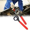 6 Pieces C Spanner Set, C Spanner, Spanners & Wrenches, C Hook Spanner Set, C-hooks, C Spanner Adjustable, C Spanner Tool, Coilover Spanner, Universal Wrench Spanner with Non-slip Handle (Red&Black)