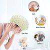Shower Caps for Women Men Reusable Shower Hat Bath Caps with Elastic Band Waterproof Bath Cap Shower Caps for Women Long Hair (3 PCS)
