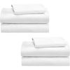 100% Cotton 2-Pack Twin Size Bed Sheets, Soft & Durable Twin Sheets Set Cotton w