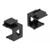 Delock Keystone Abdeckung schwarz mit 8,0 mm Durchführung 4 Stück