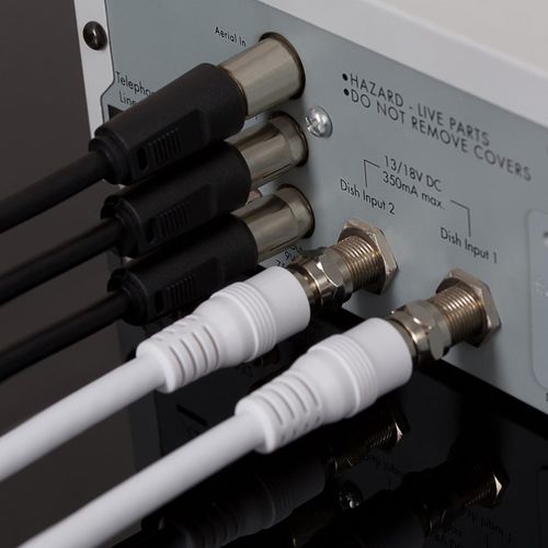 Maplin 5m TV Satellite Coaxial Extension Cable, F Type Male to F Type Female Coax Lead for Sky Q, Sky HD, Sky+, Freesat, Broadband, Satellite TV, Digital TV