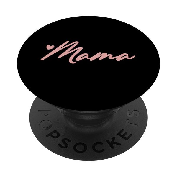 Rose Black Heart Mama PopSockets Standard PopGrip