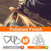 BEYOURD 3/4 inch Metal Triangle Rings, Solid Welded Stainless Steel Triangle Loop
