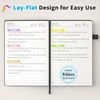Lined Journal Notebook, 2 Pack, 180 Pages, A5 Journals for Writing, 100 GSM Thic