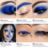 DE'LANCI Single Blue Eyeshadow - Matte, Well-Pigmented & Waterproof, Basic Eyeshadow for Ghost Bride Makeup, Vegan #08
