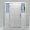 Sidelight Door Sheer Window Curtains White Voile Light Sheer Spring Panel Short