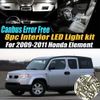 8Pc Canbus Error Free Super White 6000K Car Interior LED Light Kit Compatible for 2009-2011 Honda Element Equipped w/Advanced Computer system