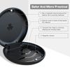 BVN Retainer Case, with 2 Pcs Aligner Removal Tool, 2 Pcs Mouth Guard Case, Black Denture Case, Mouthguard Case, Retainer Box, Denture Box for Disassembly of Oral Care