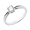 925 Sterling Silver 0.50ct CZ Solitaire Engagement Ring size J - U (N)