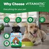 2-Pack Vitamatic Melatonin for Dogs  6 mg  120 Beef Flavored Chewable Tablets