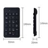 HUIKKJP 2.4G Wireless Tenkey USB-A Non-Interlocking Numeric Keypad Wireless Receiver Included, Thin, Tab Keyed, Wireless Number Pad, Numeric Keyboard, Compatible with Windows, iOS, Android, Black (Not