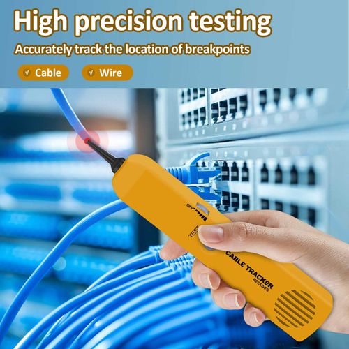 Xin Tester Wire Toner Cable Tracer, Tone Generator and Probe Kit High Accuracy Network Cable Jack Testers Ethernet Circuit Tracer with Inductive Amplifier Audio Adjustable Sensing
