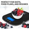 Smart Weigh Small Food Scales for Kitchen - Black