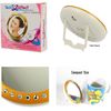 TechAffect Travel Magnifying Mirror with Light - Handbag Vanity Compact with LED Lamp for Makeup