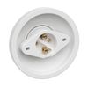 ledscom.de 2 pcs. Ceiling Light/lamp Holder Elektra, Porcelain, White Glossy, 1x E27 max. 300W